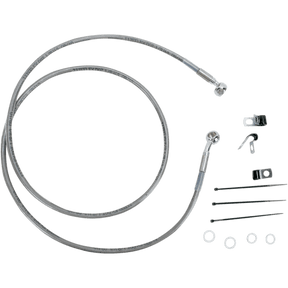 DRAG SPECIALTIES 00 - 07 FLST/F FRT S/S BRAKE LINE KIT +8 (660214 - 8) - DRIVEN Canada's Powersports 660214 - 8