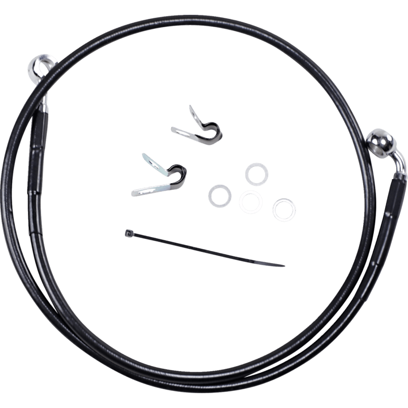 DRAG SPECIALTIES 04 - 10 +6 FRT BRAKE LINE KIT - DRIVEN Canada's Powersports 660313 - 6BLK