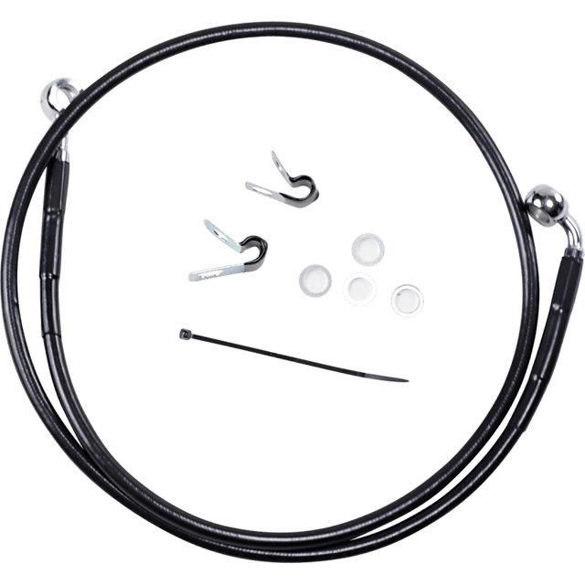 DRAG SPECIALTIES 04 - 10 +6 FRT BRAKE LINE KIT - DRIVEN Canada's Powersports 660313 - 6BLK