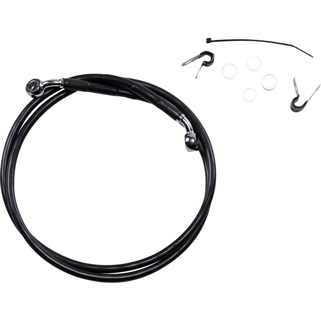 DRAG SPECIALTIES 04 - 10 883C/1200C +10 FRT BRK LINE KI - DRIVEN Canada's Powersports 660310 - 10BLK