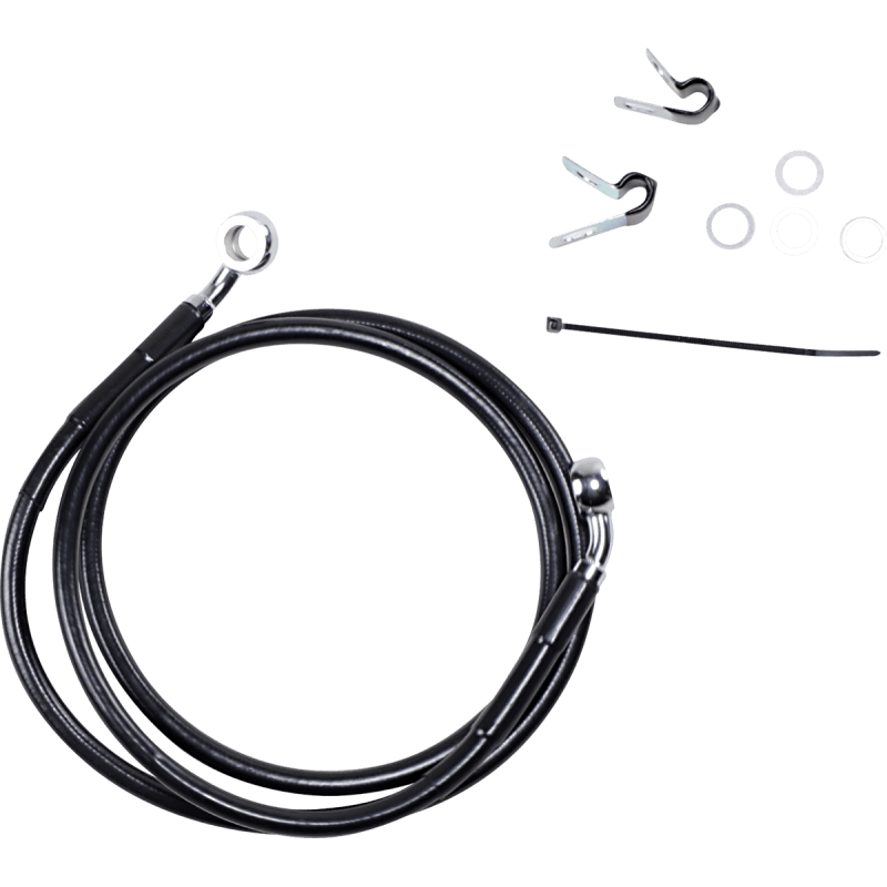 DRAG SPECIALTIES 04 - 10 883C/1200C +8 FRT BRK LINE KIT - DRIVEN Canada's Powersports 660310 - 8BLK