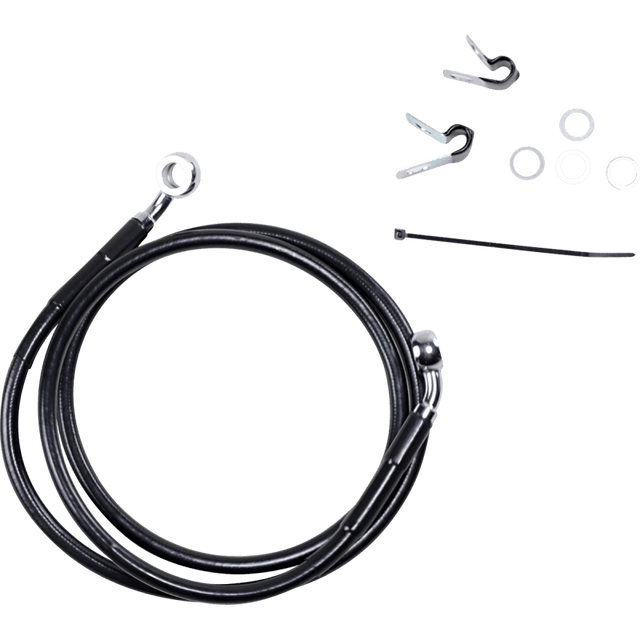 DRAG SPECIALTIES 04 - 10 883C/1200C +8 FRT BRK LINE KIT - DRIVEN Canada's Powersports 660310 - 8BLK