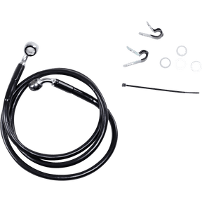 DRAG SPECIALTIES 04 - 10883C/1200C +4 FRT BRK LINE KIT - DRIVEN Canada's Powersports 660310 - 4BLK