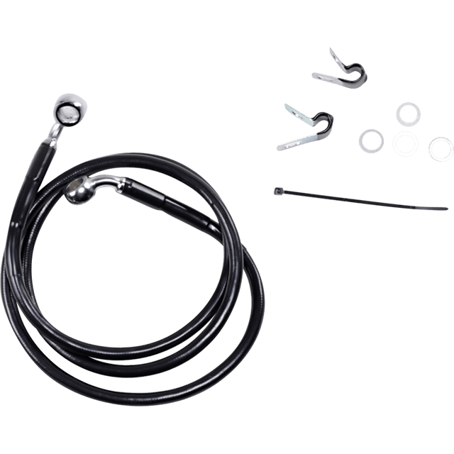 DRAG SPECIALTIES 04 - 10883C/1200C +4 FRT BRK LINE KIT - DRIVEN Canada's Powersports 660310 - 4BLK
