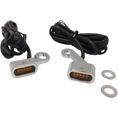 DRAG SPECIALTIES 04 - 19 LED H/B MRKR LIGHTS AMBR PR - DRIVEN Canada's Powersports L22 - 0231CAE