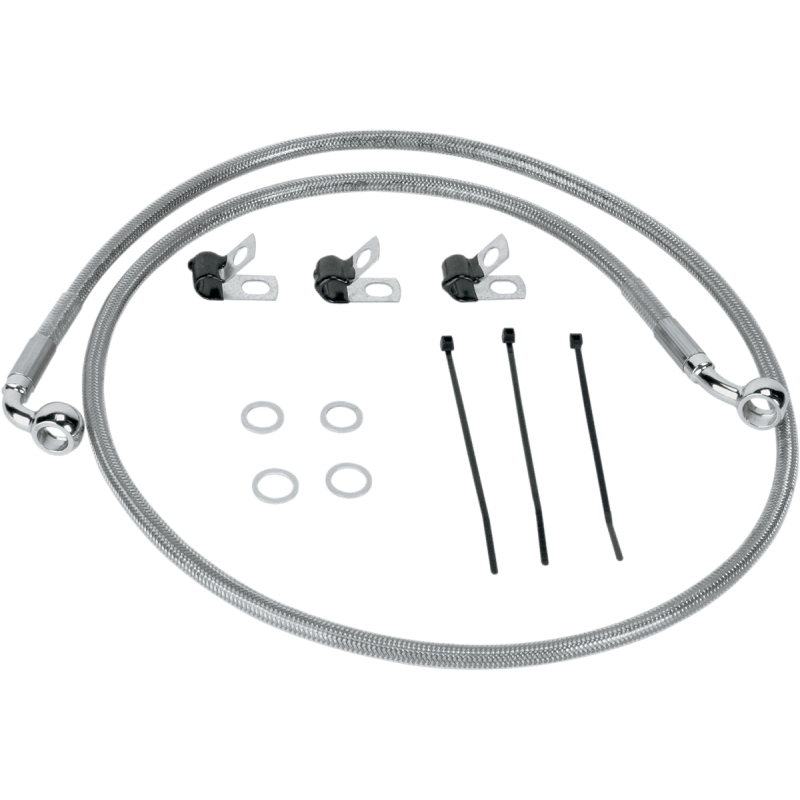 DRAG SPECIALTIES 05 - 07 FLSTN FRT BRAKE LINE KIT (660219) - DRIVEN Canada's Powersports 660219