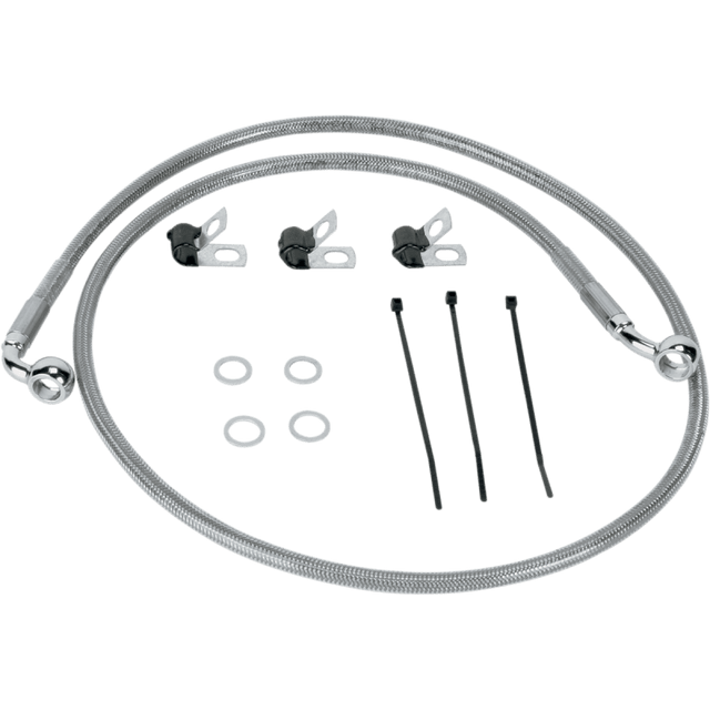 DRAG SPECIALTIES 05 - 07 FLSTN FRT BRAKE LINE KIT (660219) - DRIVEN Canada's Powersports 660219