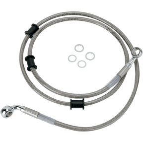 DRAG SPECIALTIES 08 - 10 FLST FRT S/S BRAKE LINE KIT +2 (680214 - 2) - DRIVEN Canada's Powersports 680214 - 2