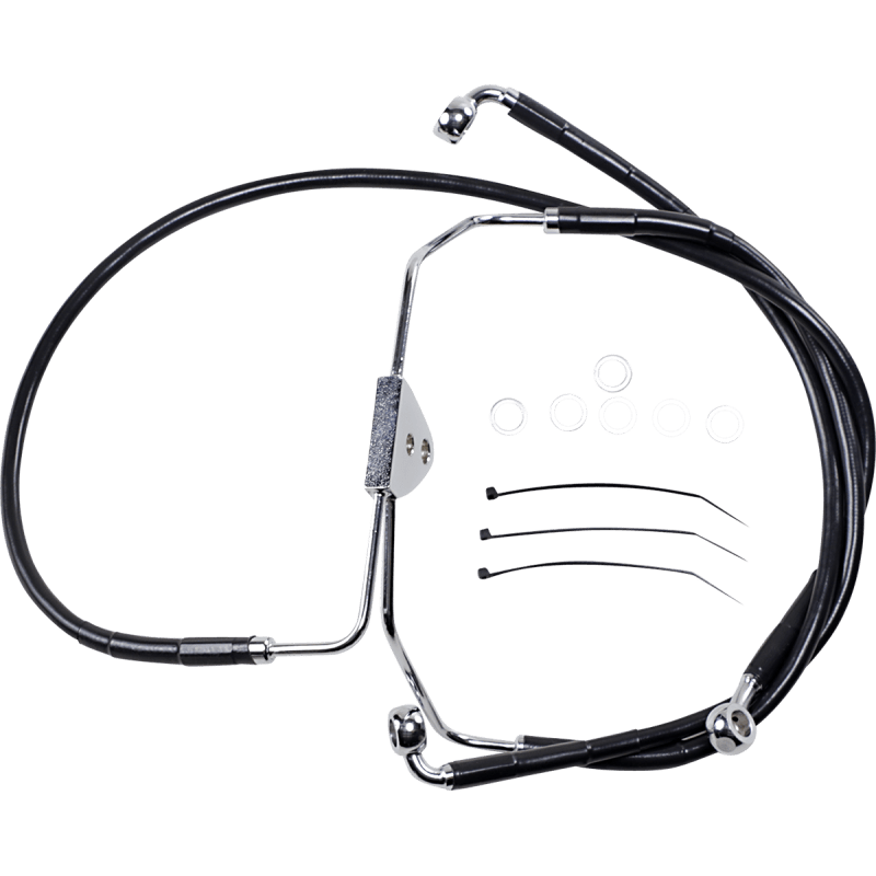 DRAG SPECIALTIES 08 - 13 FLHT +4BLK FRT BRK/LI KIT WOABS (620085 - 4BLK) - DRIVEN Canada's Powersports 620085 - 4BLK