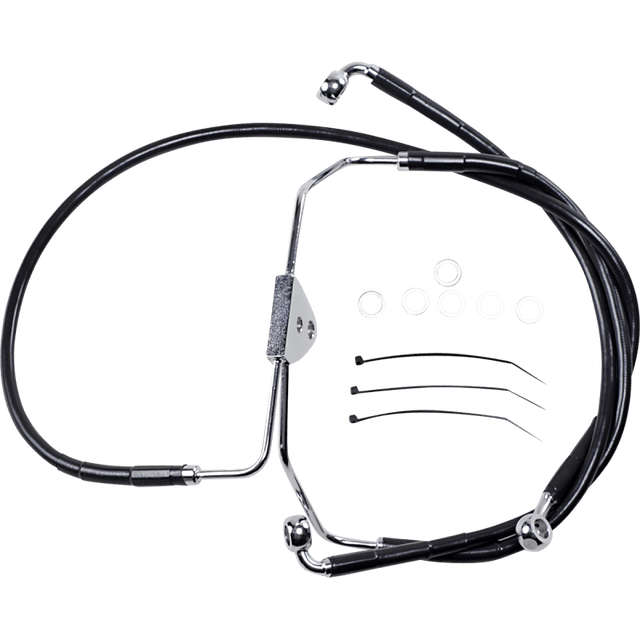 DRAG SPECIALTIES 08 - 13 FLHT +4BLK FRT BRK/LI KIT WOABS (620085 - 4BLK) - DRIVEN Canada's Powersports 620085 - 4BLK