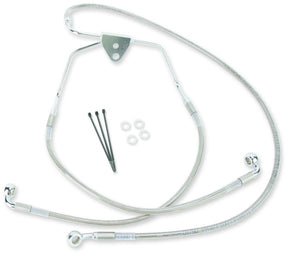 DRAG SPECIALTIES 08 - 13 FLHT FRT WO/ABS S/S BR/LINE +10 (620085 - 10) - DRIVEN Canada's Powersports 620085 - 10