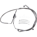 DRAG SPECIALTIES 08 - 13 FLHT FRT WO/ABS S/S BR/LINE +2 (620085 - 2) - DRIVEN Canada's Powersports 620085 - 2