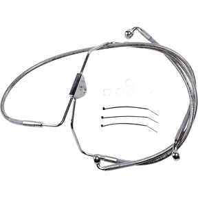 DRAG SPECIALTIES 08 - 13 FLHT FRT WO/ABS S/S BR/LINE +2 (620085 - 2) - DRIVEN Canada's Powersports 620085 - 2