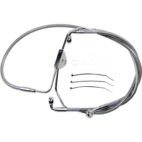 DRAG SPECIALTIES 08 - 13 FLHT FRT WO/ABS S/S BR/LINE +4 (620085 - 4) - DRIVEN Canada's Powersports 620085 - 4