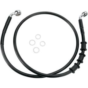 DRAG SPECIALTIES 08 - 14 FLSTN FRT S/B BRAKE LINE KIT +2 (680219 - 2BLK) - DRIVEN Canada's Powersports 680219 - 2BLK