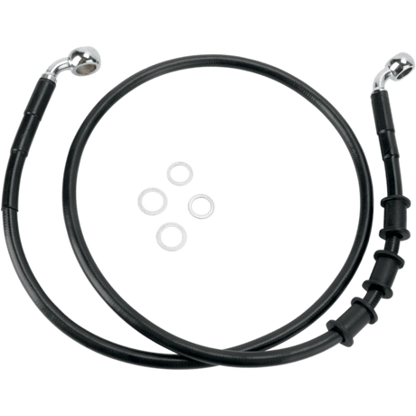 DRAG SPECIALTIES 08 - 14 FLSTN FRT S/B BRAKE LINE KIT +2 (680219 - 2BLK) - DRIVEN Canada's Powersports 680219 - 2BLK