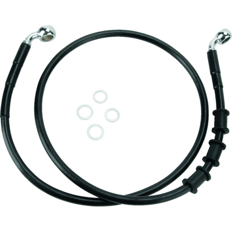 DRAG SPECIALTIES 08 - 14 FLSTN FRT S/B BRAKE LINE KIT +2 (680219 - 2BLK) - DRIVEN Canada's Powersports 680219 - 2BLK