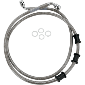 DRAG SPECIALTIES 08 - 14 FLSTN FRT S/S BRAKE LINE KIT +4 (680219 - 4) - DRIVEN Canada's Powersports 680219 - 4