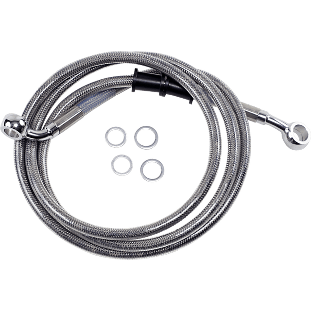 DRAG SPECIALTIES 08 - 17 FXDB FRT S/S BRAKE LINE KIT +6 (660324 - 6) - DRIVEN Canada's Powersports 660324 - 6