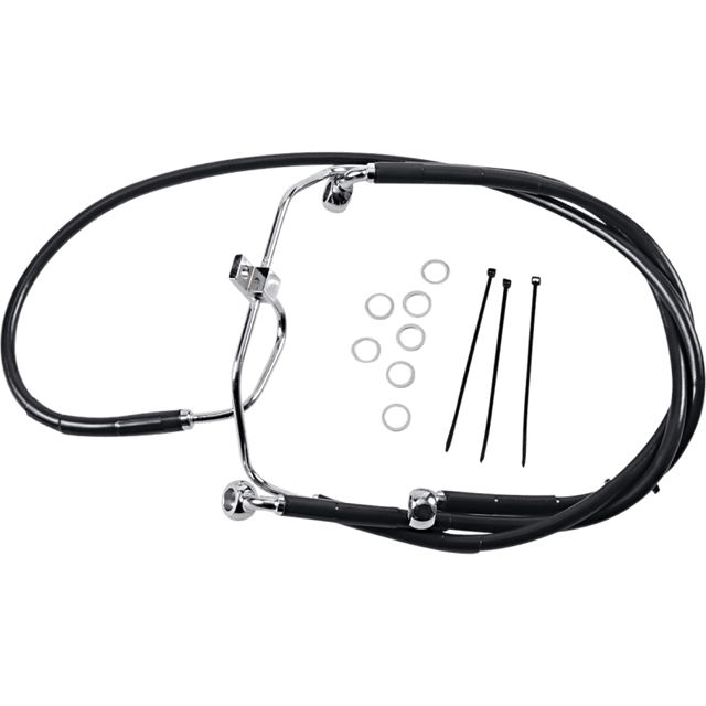 DRAG SPECIALTIES 08 - 17 FXDF FRT S/B BRAKE LINE KIT +10 (660325 - 10BLK) - DRIVEN Canada's Powersports 660325 - 10BLK