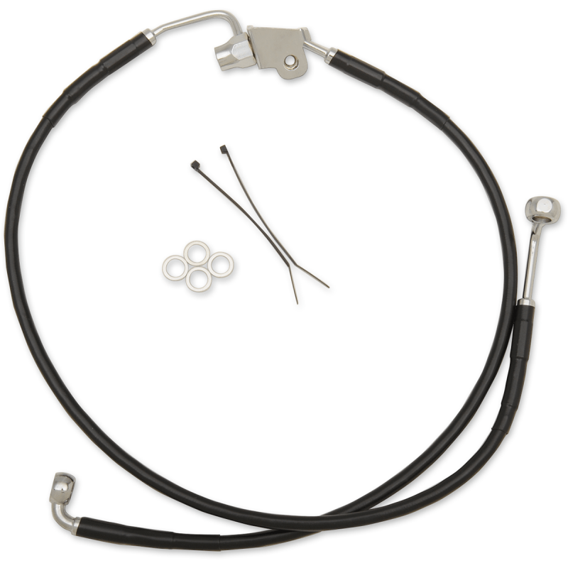 DRAG SPECIALTIES 08 FLHT RR BRK LINE KIT WO/ABS - DRIVEN Canada's Powersports 640240 - BLK
