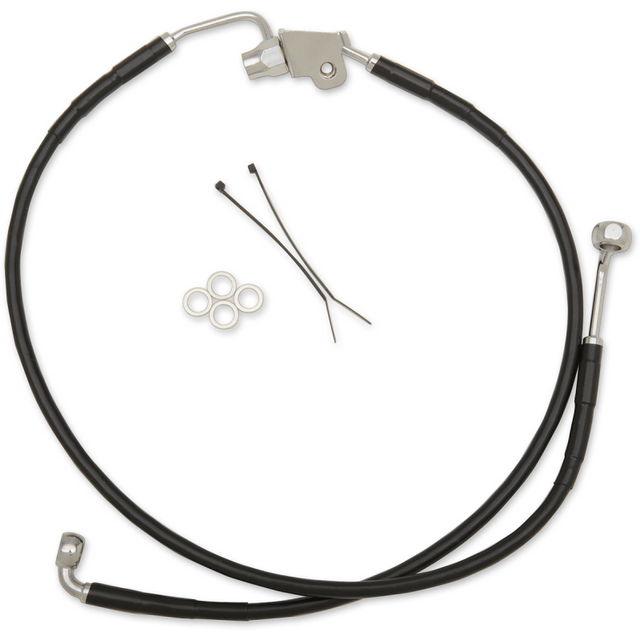 DRAG SPECIALTIES 08 FLHT RR BRK LINE KIT WO/ABS - DRIVEN Canada's Powersports 640240 - BLK