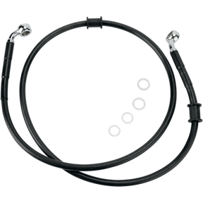 DRAG SPECIALTIES 08 FXSTB FRT S/B BRAKE LINE KIT +4 (680215 - 4BLK) - DRIVEN Canada's Powersports 680215 - 4BLK