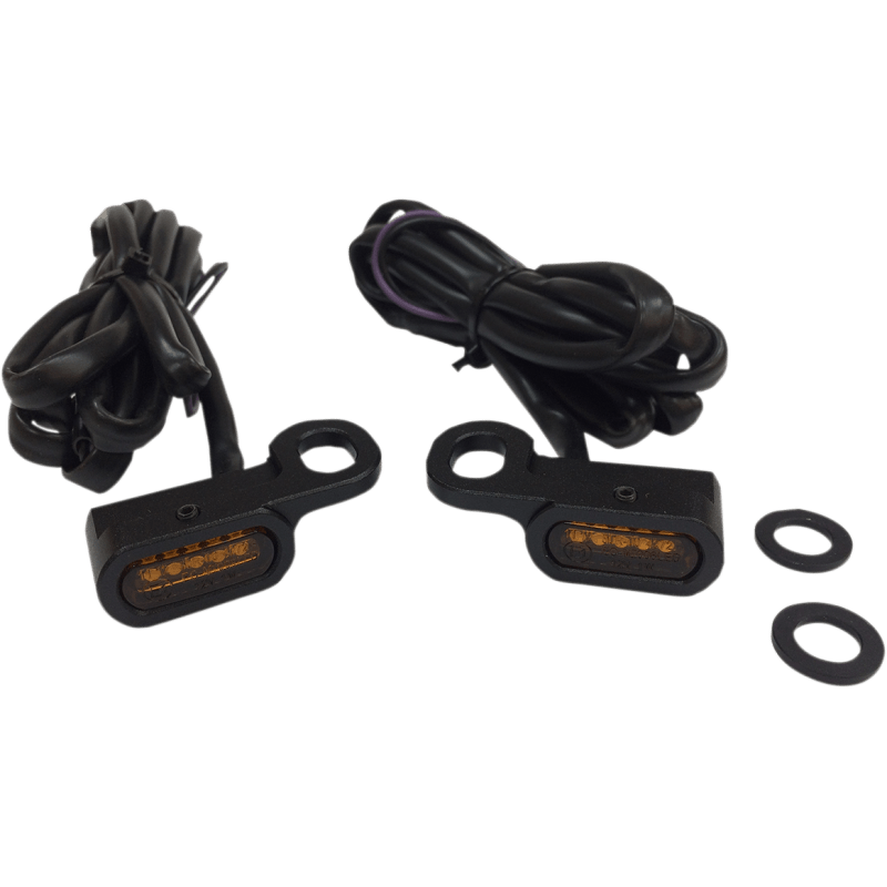 DRAG SPECIALTIES 09 - 16 FLHT LED H/B MRKR LIGHTS AMBR PR - DRIVEN Canada's Powersports L22 - 0229MBAE