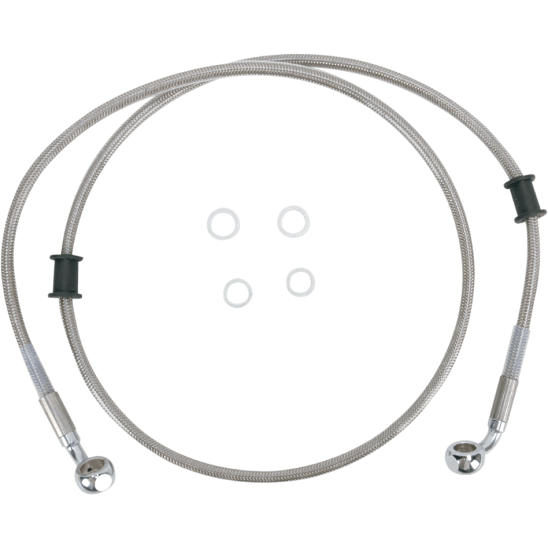 DRAG SPECIALTIES 10 - 14 FXDWG FRT S/S BRAKE LINE KIT +4 (1741 - 2669) - DRIVEN Canada's Powersports 1741 - 2669