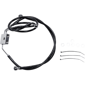 DRAG SPECIALTIES 12 - 17 FXDF FRT +10 BRK LINE W/ABS - DRIVEN Canada's Powersports 612137 - 10BLK