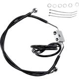 DRAG SPECIALTIES 12 - 17 FXDF FRT +4 BRK LINE W/ABS - DRIVEN Canada's Powersports 612137 - 4BLK