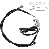 DRAG SPECIALTIES 12 - 17 FXDF FRT +4 BRK LINE W/ABS - DRIVEN Canada's Powersports 612137 - 4BLK