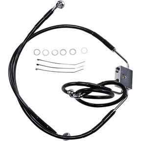 DRAG SPECIALTIES 12 - 17 FXDF FRT +6 BRK LINE W/ABS - DRIVEN Canada's Powersports 612137 - 6BLK