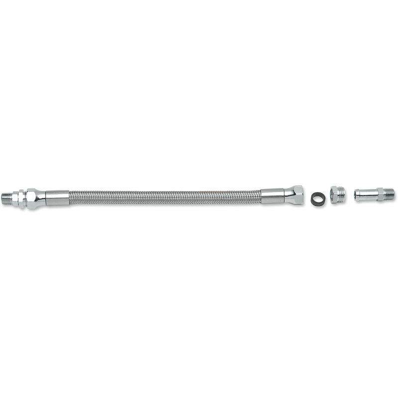 DRAG SPECIALTIES 12" S/S BRAIDED OIL LINE (EA) (612) - DRIVEN Canada's Powersports 612