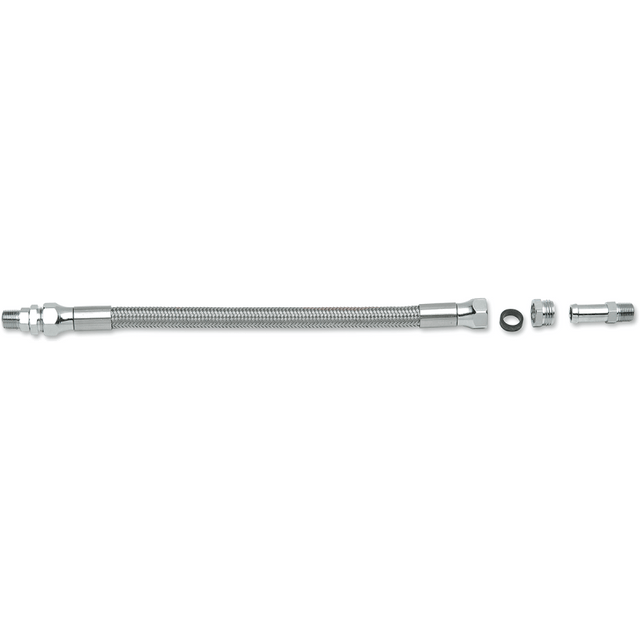 DRAG SPECIALTIES 12" S/S BRAIDED OIL LINE (EA) (612) - DRIVEN Canada's Powersports 612