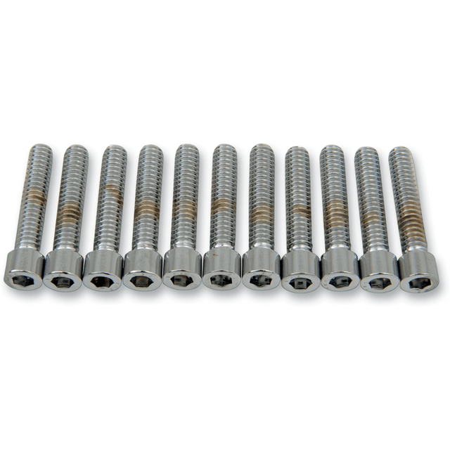 DRAG SPECIALTIES 1/4 - 20*1 - 1/4 SMOOTH ALLEN BOLTS CY - CHROME (MPB182S) - DRIVEN Canada's Powersports 632393167789MPB182S