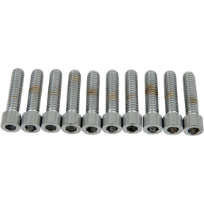 DRAG SPECIALTIES 1/4 - 20*1 ALLEN BOLTS (10) CY - CHROME SMOOTH (MPB181S) - DRIVEN Canada's Powersports 632393167727MPB181S