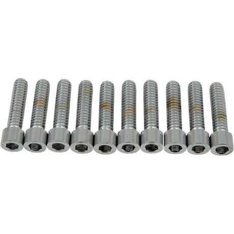 DRAG SPECIALTIES 1/4 - 20*1 ALLEN BOLTS (10) CY - CHROME SMOOTH (MPB181S) - DRIVEN Canada's Powersports 632393167727MPB181S