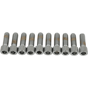 DRAG SPECIALTIES 1/4 - 20*3/4 SMTH ALLEN BOLTS (10) CY - CHROME (MPB179S) - DRIVEN Canada's Powersports 632393167604MPB179S