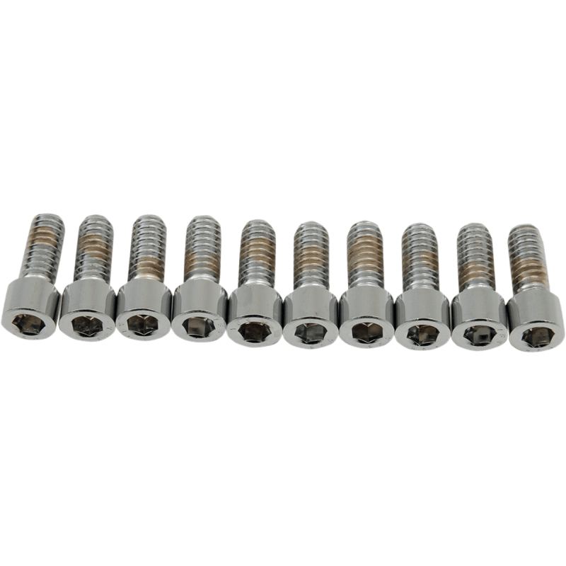 DRAG SPECIALTIES 1/4 - 20*5/8 SMTH ALLEN BLTS (10) CY - CHROME (MPB178S) - DRIVEN Canada's Powersports 632393167543MPB178S