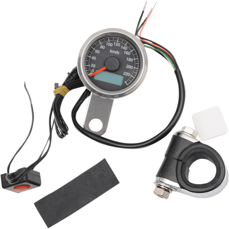 DRAG SPECIALTIES 1.87 MINI SPEEDO KM/H - DRIVEN Canada's Powersports 2210 - 0324
