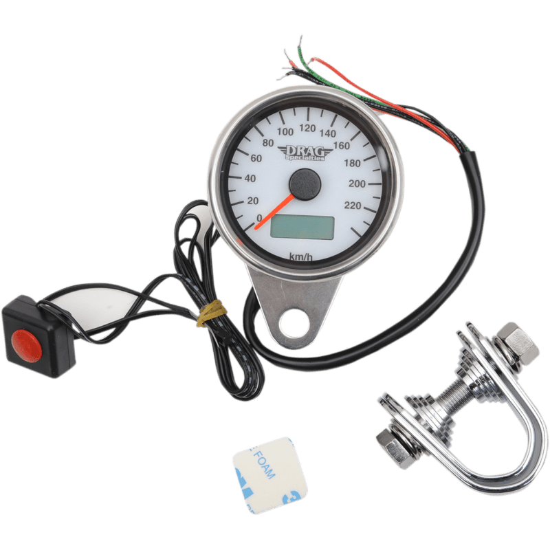DRAG SPECIALTIES 2.37" MINI SPEEDO KM/H - DRIVEN Canada's Powersports 2210 - 0327