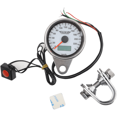 DRAG SPECIALTIES 2.37" MINI SPEEDO KM/H - DRIVEN Canada's Powersports 2210 - 0327