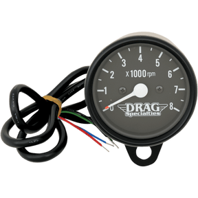 DRAG SPECIALTIES 2.4" BLACK ELEC 8000RPM TACH FACE - DRIVEN Canada's Powersports 2211 - 0119