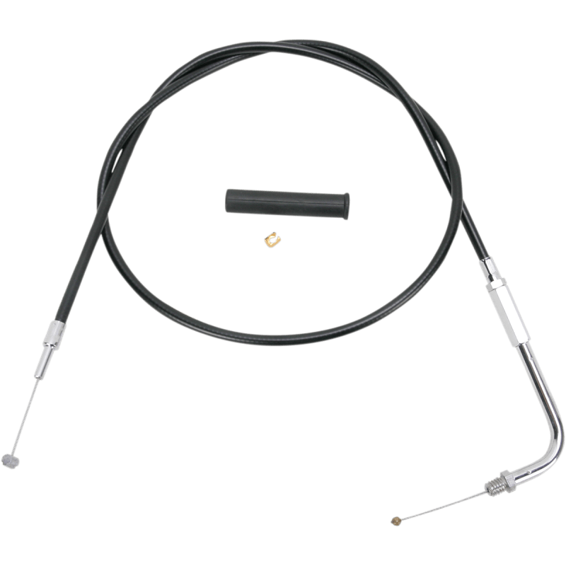 DRAG SPECIALTIES BLACK THROTTLE CABLE (4330536B) - DRIVEN Canada's Powersports 0650 - 10864330536B