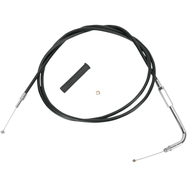 DRAG SPECIALTIES BLACK THROTTLE CABLE (4332158B) - DRIVEN Canada's Powersports 0650 - 10804332158B