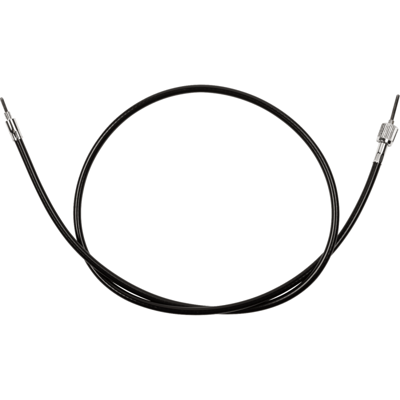 DRAG SPECIALTIES 44.5"LONG 12MM STYLE SPEEDO CABLE Black Front - Driven Powersports