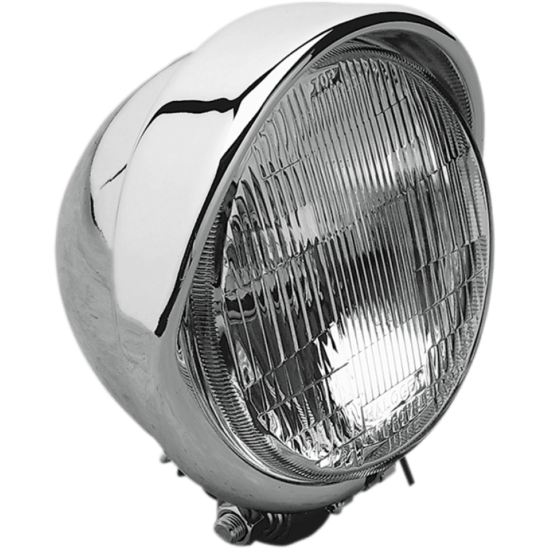 DRAG SPECIALTIES 5 - 3/4" CHR HEADLIGHT W/VISOR H4 - DRIVEN Canada's Powersports DS - 280095