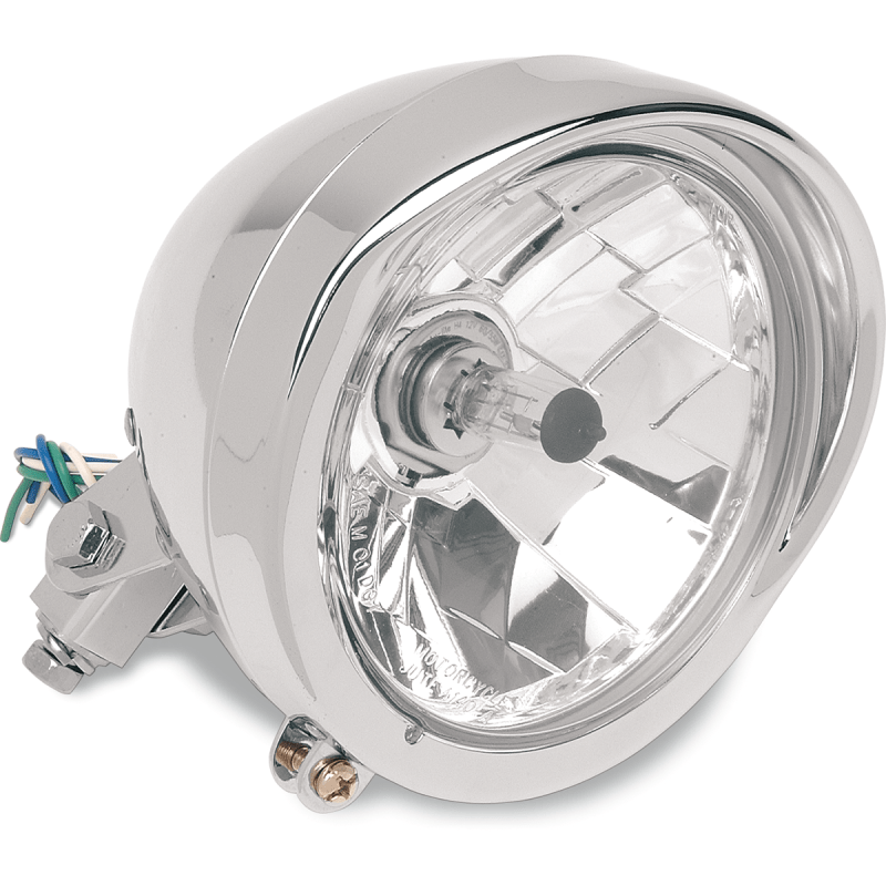 DRAG SPECIALTIES 5 - 3/4" DIAMOND H/LIGHT W/VISOR (2001 - 0095) - DRIVEN Canada's Powersports 2001 - 0095