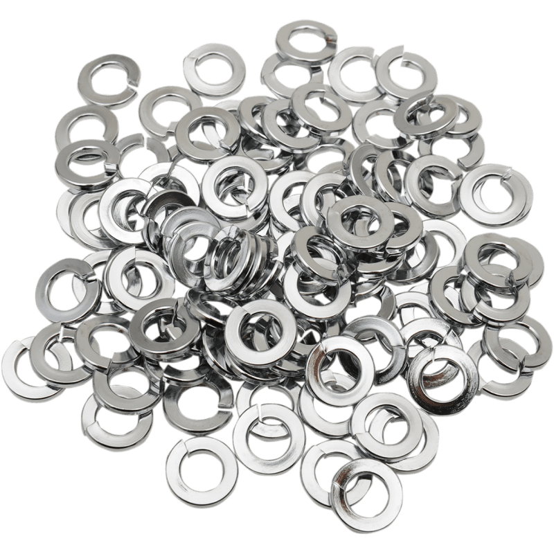 DRAG SPECIALTIES 5/16" LOCK WASHERS(100 BAG) CY - CHROME (MPB172) - DRIVEN Canada's Powersports 632393669474MPB172